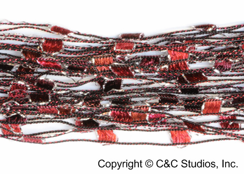 1239 RED SILVER GLITTER