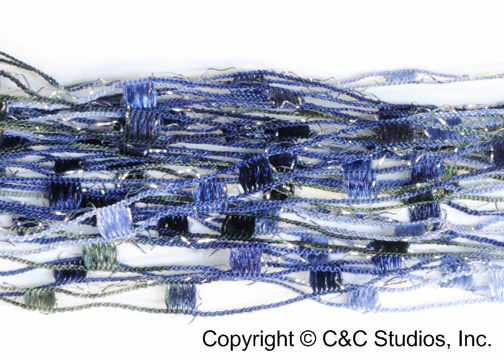 1273 NAVY SILVER GLITTER