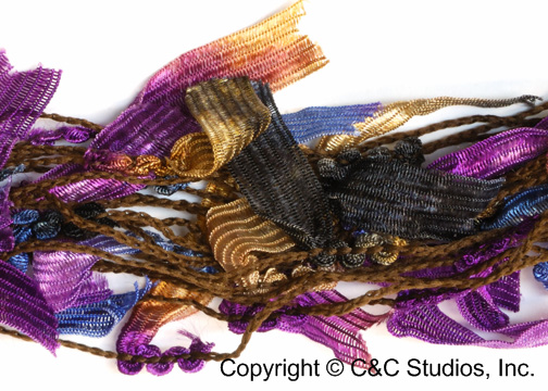 1278 FEATHERS CHARCOAL BLUE GRAPE