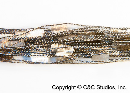 1621:  FLAT GOLD FRINGE